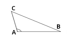 obtuse scalene triangle △ABC