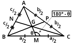 The three medians of the triangle